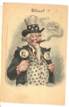 Taft and Bryan Uncle Sam Postcard