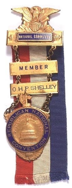 Coolidge National Committee Convention Badge