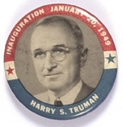 Truman 1949 RWB Inaugural Celluloid