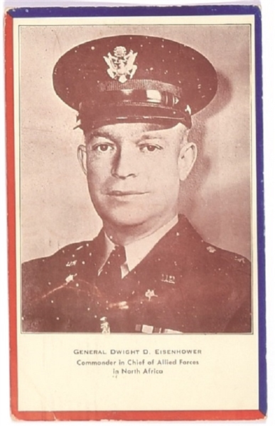 Eisenhower in Uniform Postcard