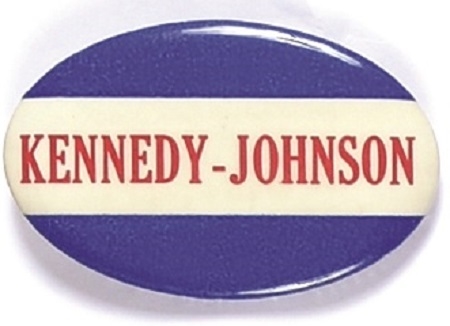 Kennedy and Johnson Oval Celluloid