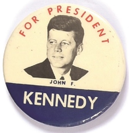 Kennedy for President Larger Size Celluloid