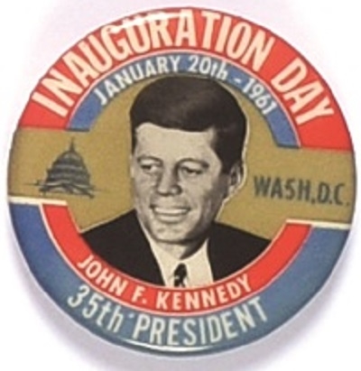 JFK Colorful Inaugural Celluloid