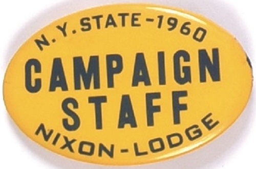 Nixon Scarce NY State Staff Pin