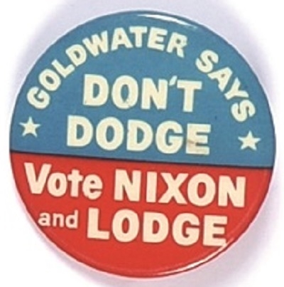 Dont Dodge Vote Nixon and Lodge