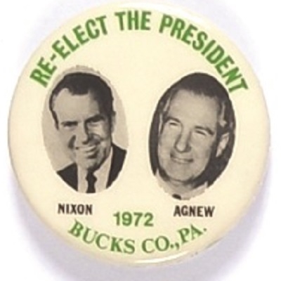 Nixon, Agnew Bucks Co. Pa. Jugate