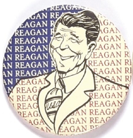 Reagan Portrait Name Pin