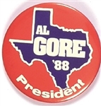 Texas for Gore for President 1988 