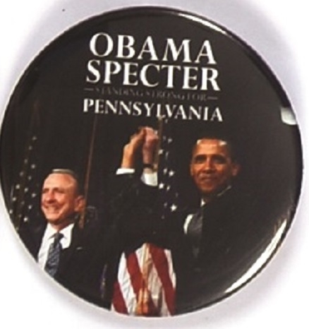 Obama, Specter Pennsylvania Coattail