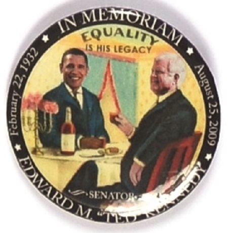 Obama, Kennedy Equality Memorial Pin