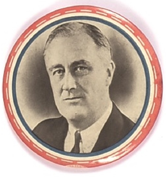 FDR Large Red Border Celluloid