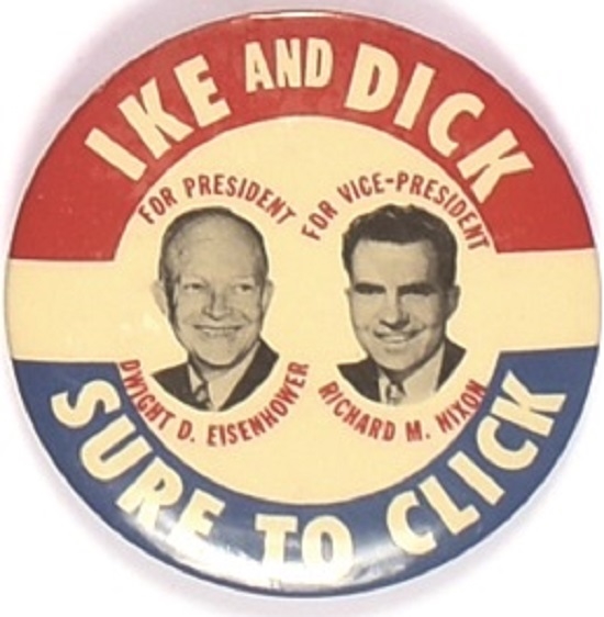 Ike and Dick Sure to Click Red Top Celluloid