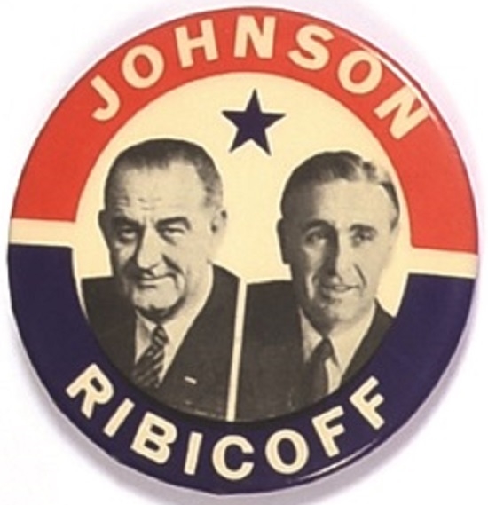 Johnson Proposed Running Mate Jugate: Ribicoff