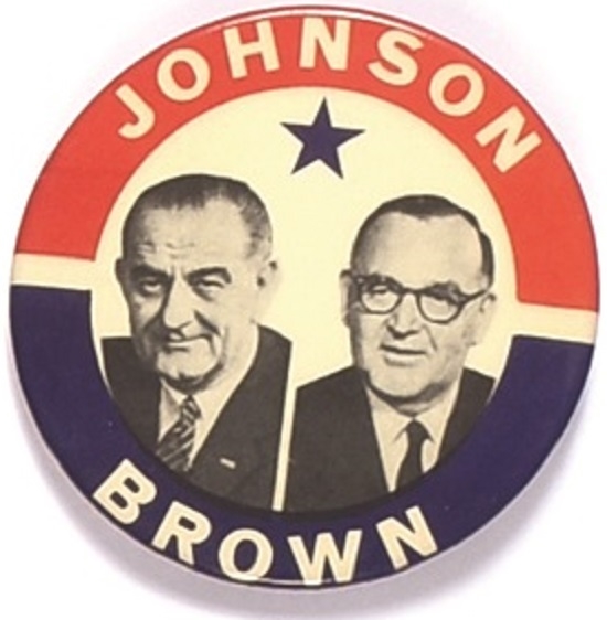Johnson Proposed Running Mate Jugate: Brown