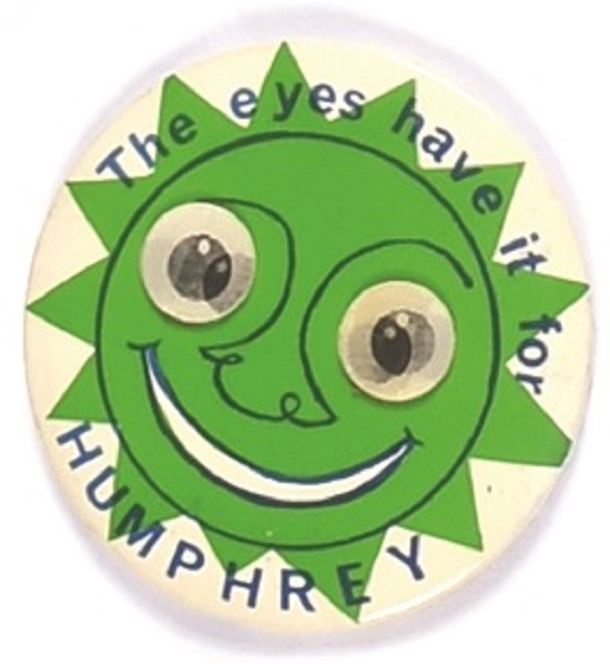 Humphrey Eyes Have It Dark Green Pin