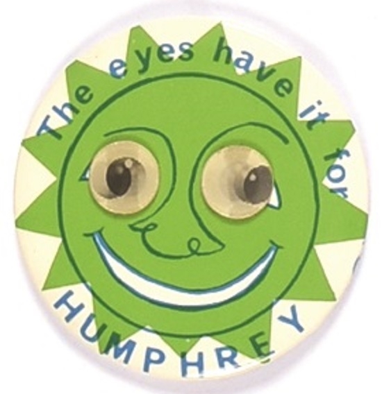 Humphrey Eyes Have It Light Green Pin