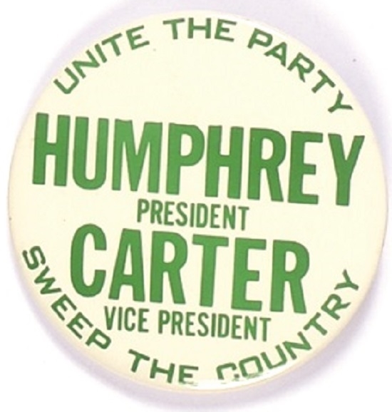 Humphrey, Carter Unite the Country