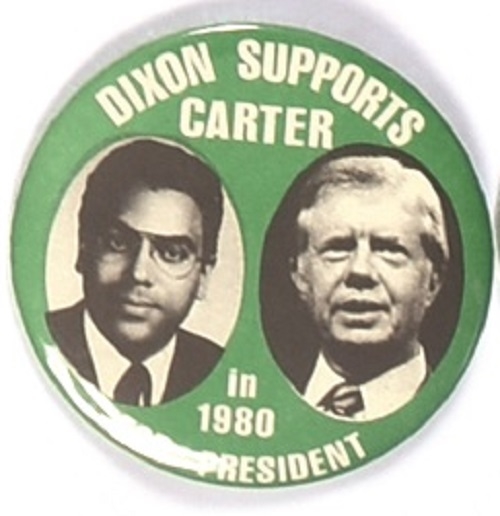 Dixon Supports Carter in 1980