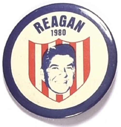 Reagan 1980 Shield Pin