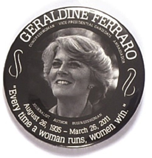 Geraldine Ferraro Memorial Pin