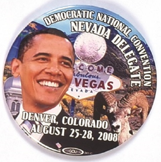 Obama Nevada Delegate Pin