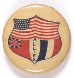 World War I Allied Flags Celluloid