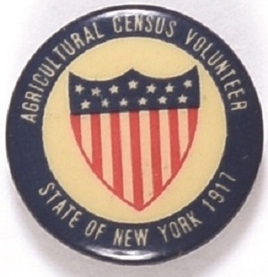 New York Census Volunteer Celluloid