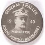 Gen. J. Haller Polish Hero World War II Celluloid