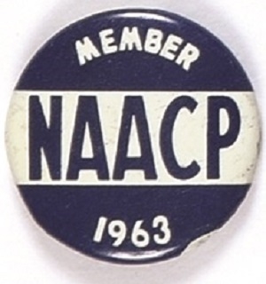 NAACP 1963 Membership Pin