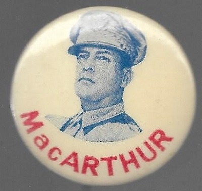 MacArthur Red, White and Blue Celluloid