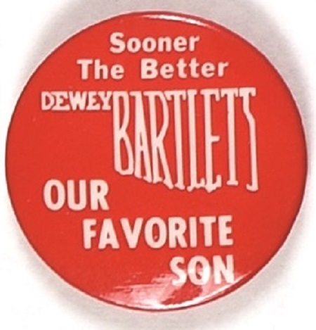 Bartlett Sooner the better