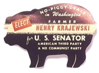 Krajewski for Senator Piggy Deals Sticker