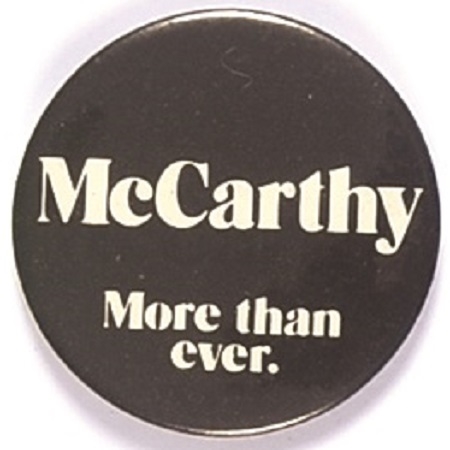 McCarthy More than Ever