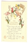 Suffrage Easter Poem Postcard