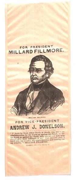 Fillmore for President 1856 Ribbon