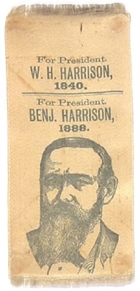 Benjamin Harrison 1888 Ribbon