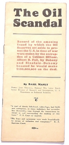 Teapot Dome Scandal Pamphlet