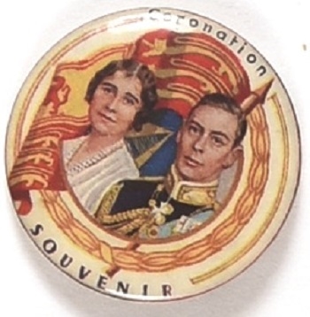 King George VI Coronation Pin