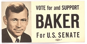 Vote for and Support Howard Baker Campaign Card