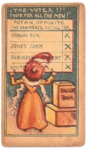 Suffrage Card the Voter