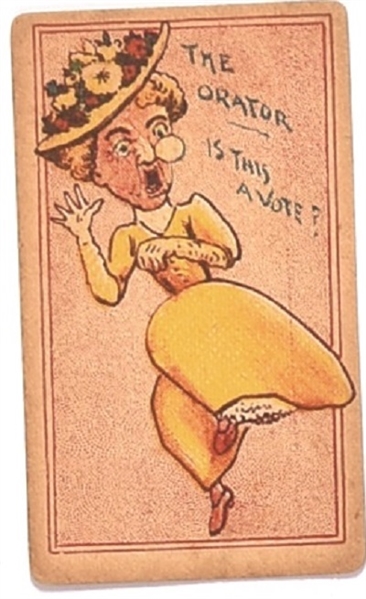 Suffrage Card the Orator