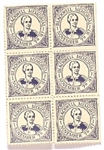 Sheet of 6 Blackwell Suffrage Stamps