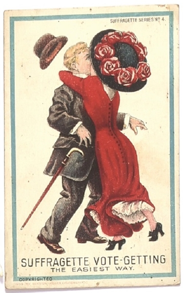 Suffragette Vote Getting Postcard