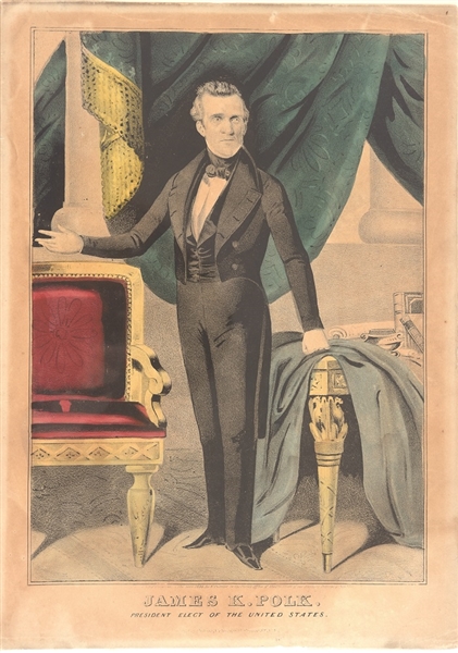 James K. Polk Currier Print