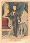 James K. Polk Currier Print