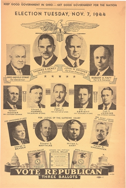 Dewey Ohio Coattail Ballot
