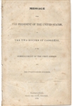 Van Buren Speech Before Congress