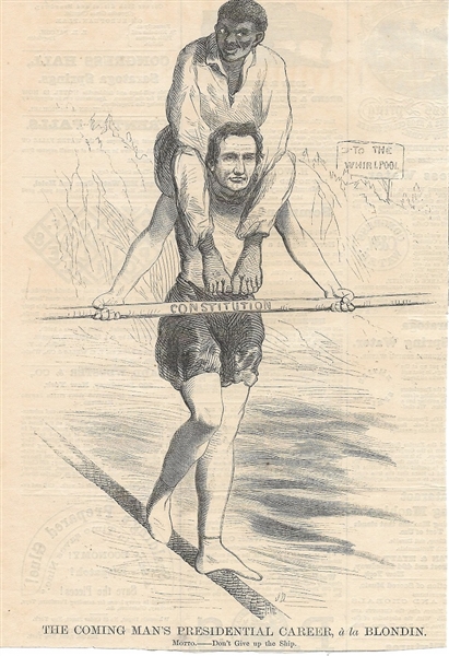 Lincoln Tightrope Walker Cartoon
