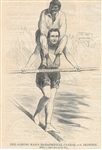 Lincoln Tightrope Walker Cartoon