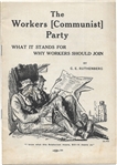 Ruthenberg Early Communist Pamphlet